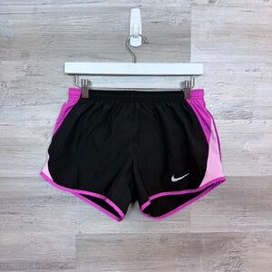 Nike Dri-FIT Tempo Running Shorts Black Pink Mesh Trim Small